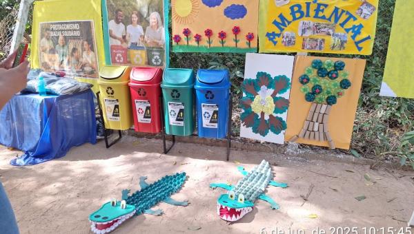 Escola Estadual Quilombola de Muricilândia realiza Oficina de Reciclagem 