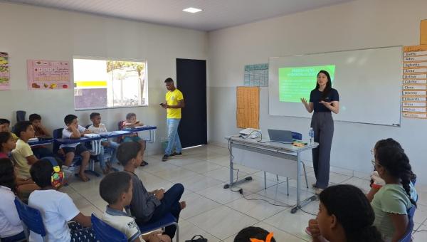 Muricilândia realiza palestra sobre preservação do meio ambiente para alunos da rede de ensino municipal