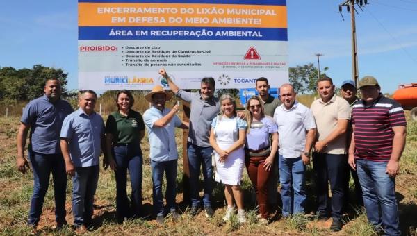 Muricilândia realiza solenidade de Sepultamento do Lixão Municipal