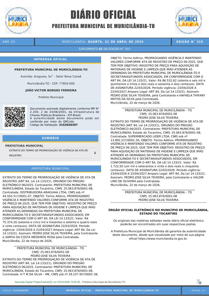 Capa da edição
