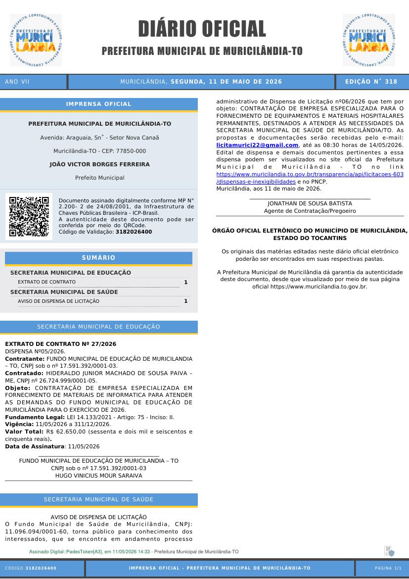 Capa da edição
