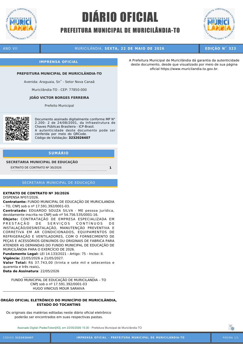 Capa da edição