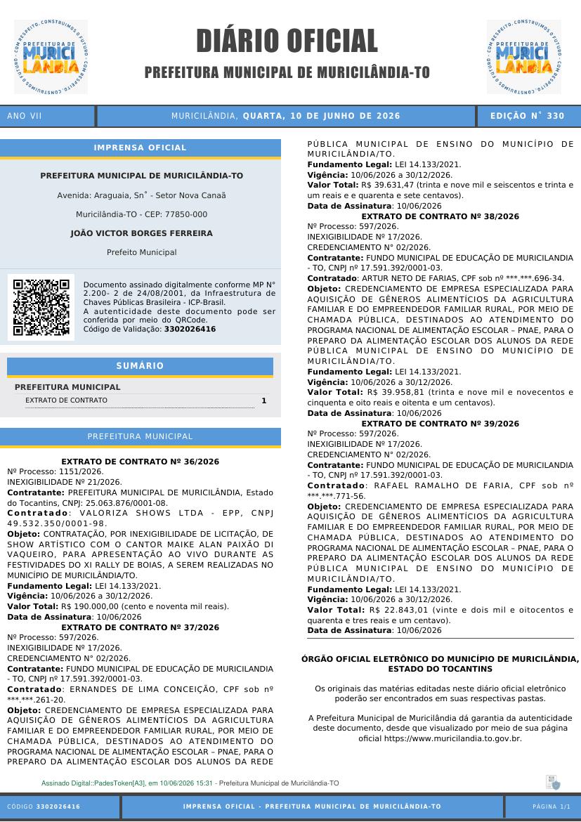 Capa da edição