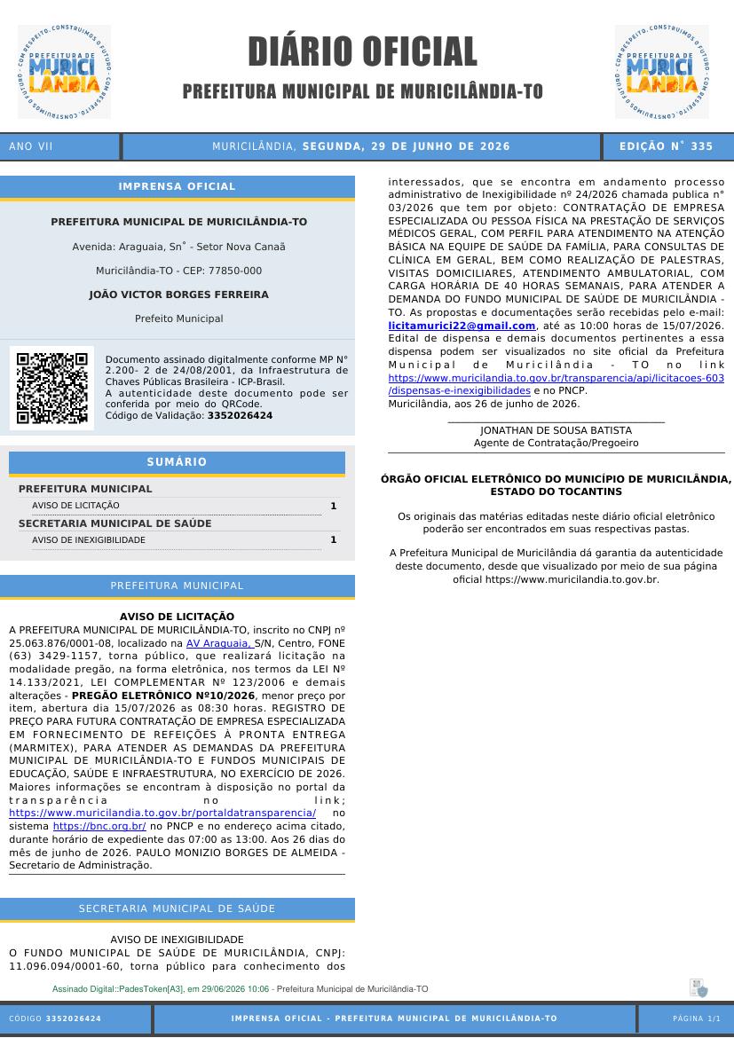 Capa da edição